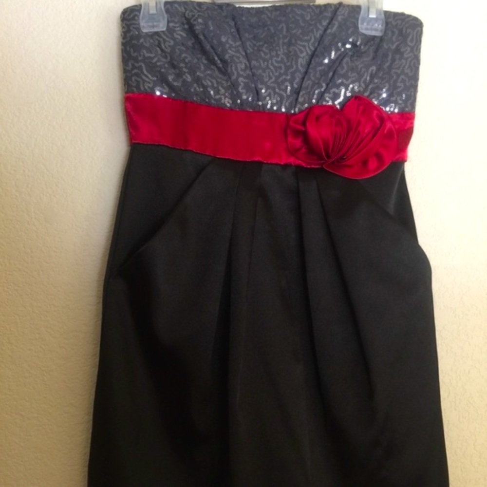 Above the knee silk dress